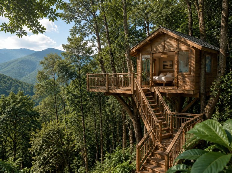 江孜县景区悬空树屋